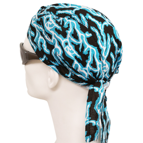 Light Blue Lightning Head Wrap (Dozen)