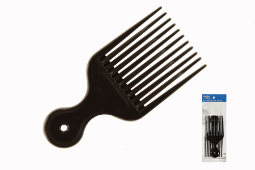 Black Plastic Pick Comb