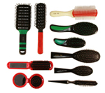 plastic hair brushes